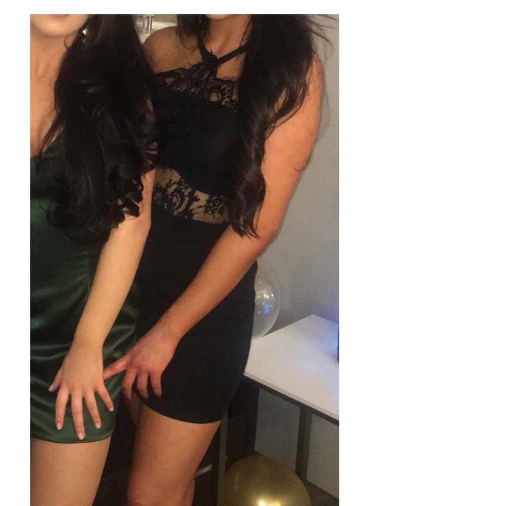 Lace black dress
